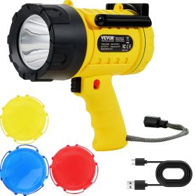 VEVOR Rechargeable Spotlight Flashlight, 1000,000 Lumens, IP67 Waterproof Handheld LED Spot Light VEVOR Rechargeable Spotlight Flashlight, 1000,000 Lumens, IP67 Waterproof Handheld LED Spot Light